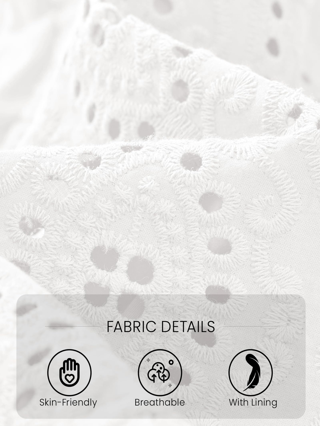 LIVORA Women's Embroidered Eyelet Blouse | Sleeveless Button Down Summer Top