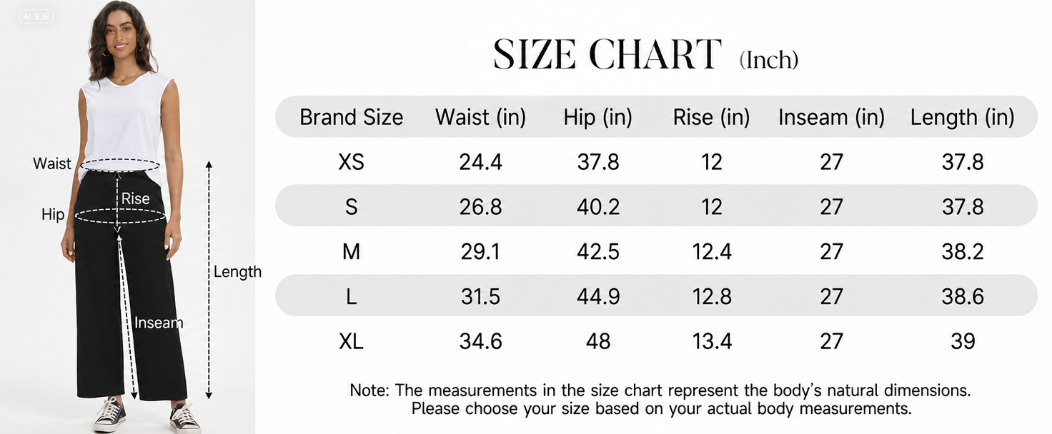 LIVORA Women's Barrel Leg Pants | Wide Leg Ankle Pants with Hidden Elastic Waist