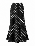 LIVORA Women's High Waisted A-Line Midi Skirt | Lightweight Summer Style