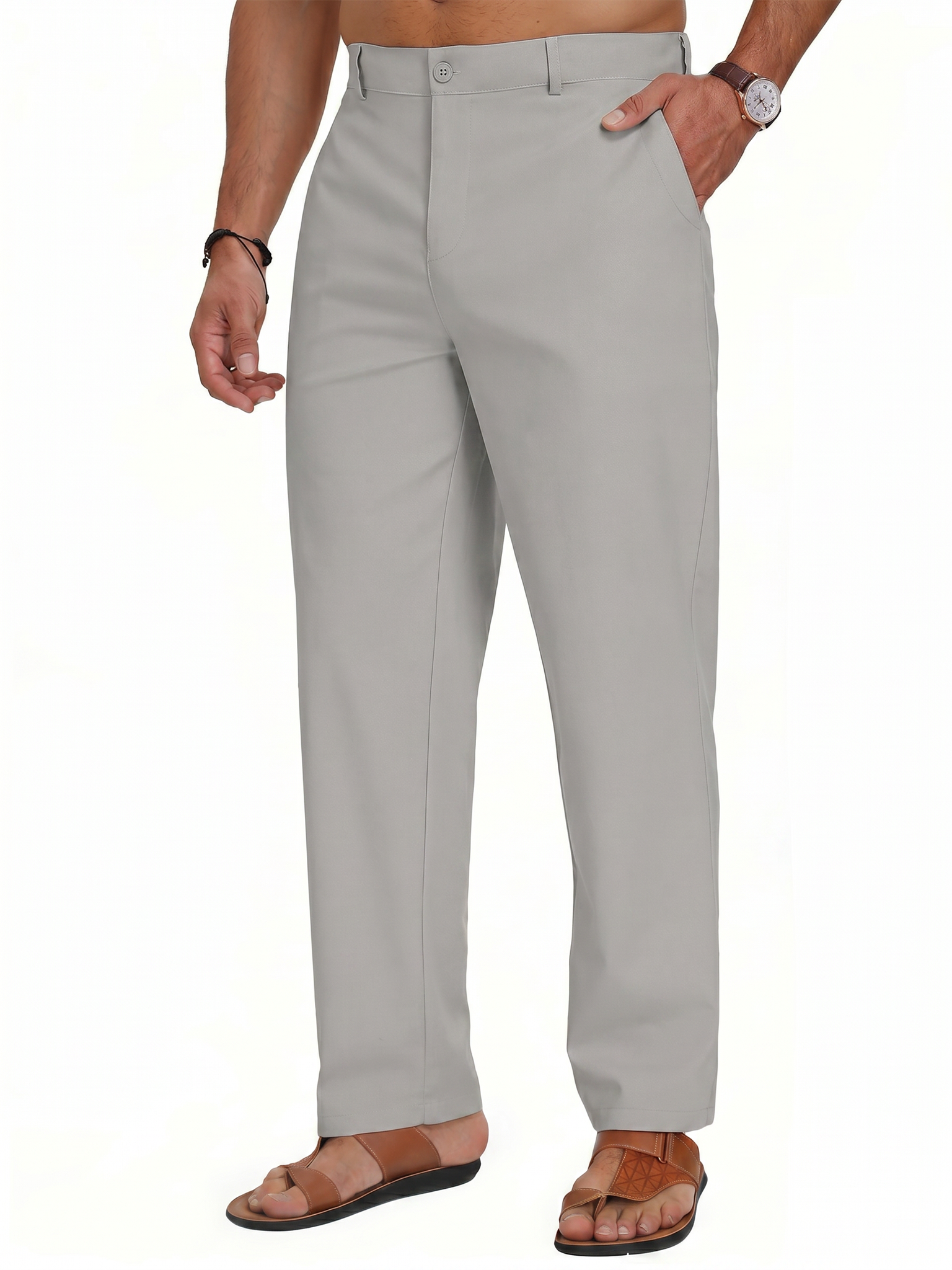 Men's Cotton Linen Pants | Loose Fit Summer Casual Trousers