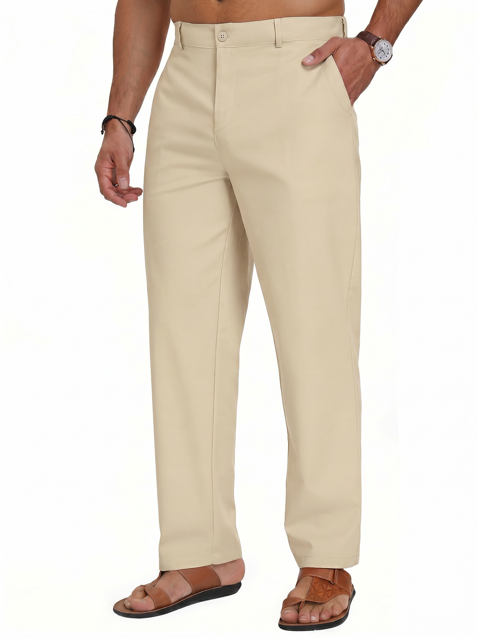 Men's Cotton Linen Pants | Loose Fit Summer Casual Trousers