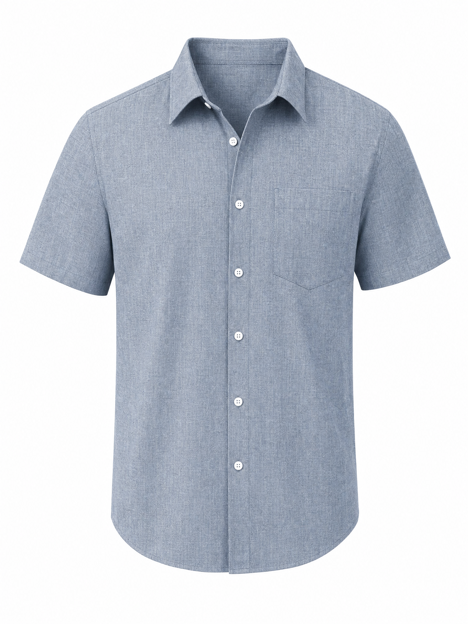 LIVORA Men's Linen Short Sleeve Button Down Shirt | Lightweight Summer Style