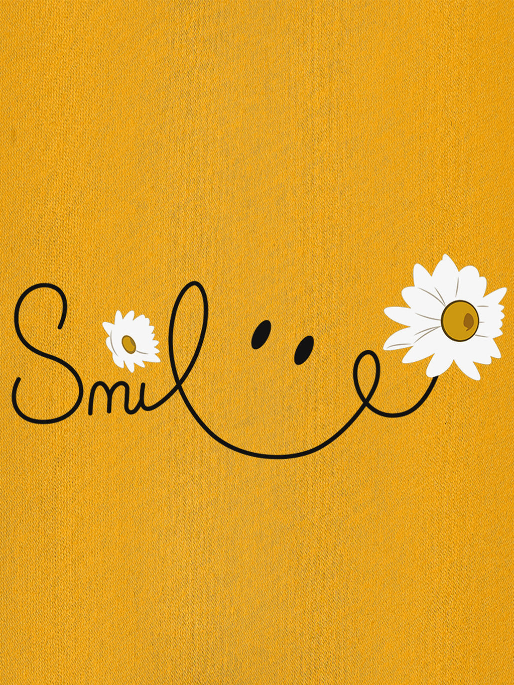 Women Oversized Smile Print Cotton T Shirt