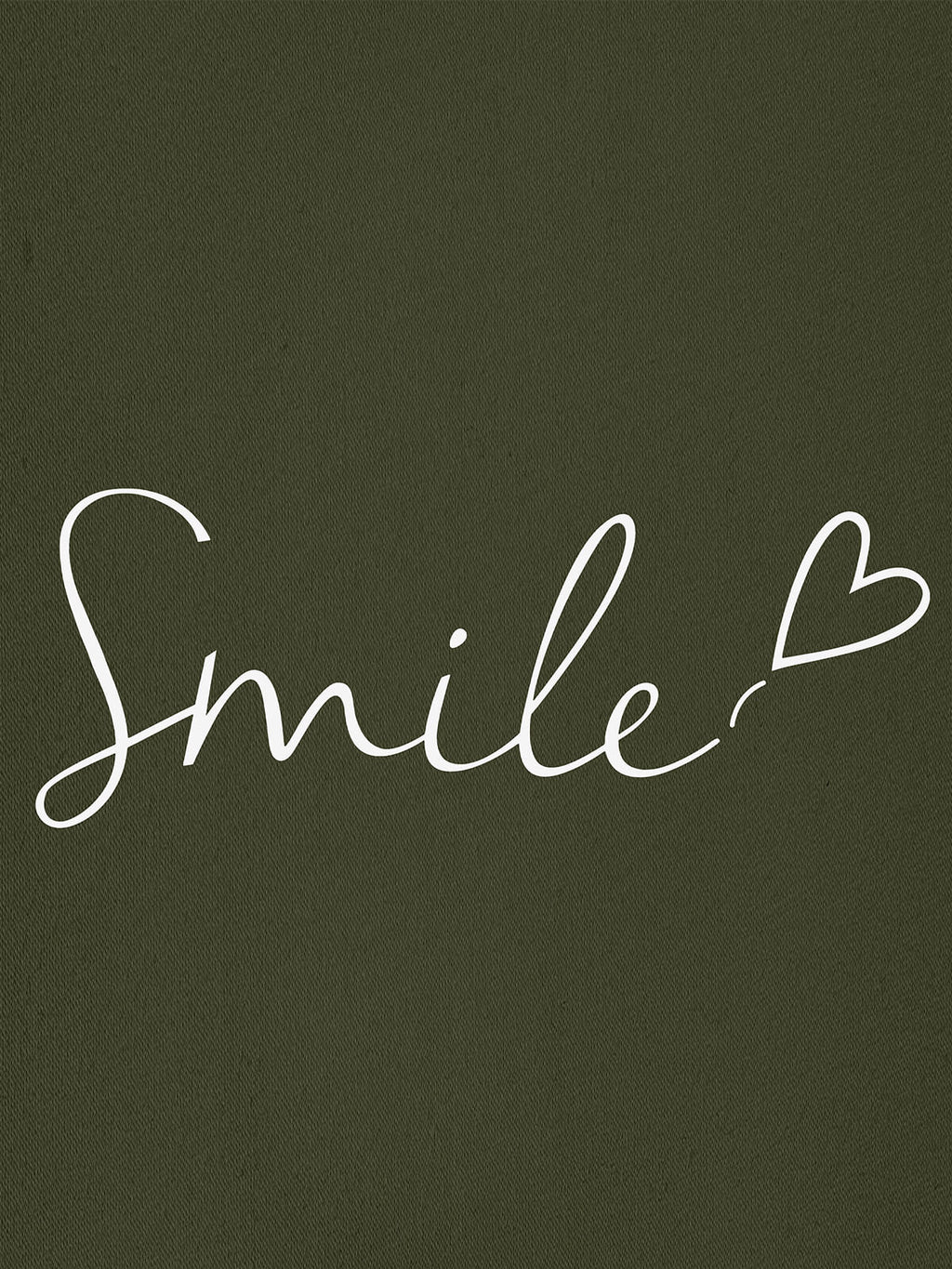 Women Oversized Smile Print Cotton T Shirt