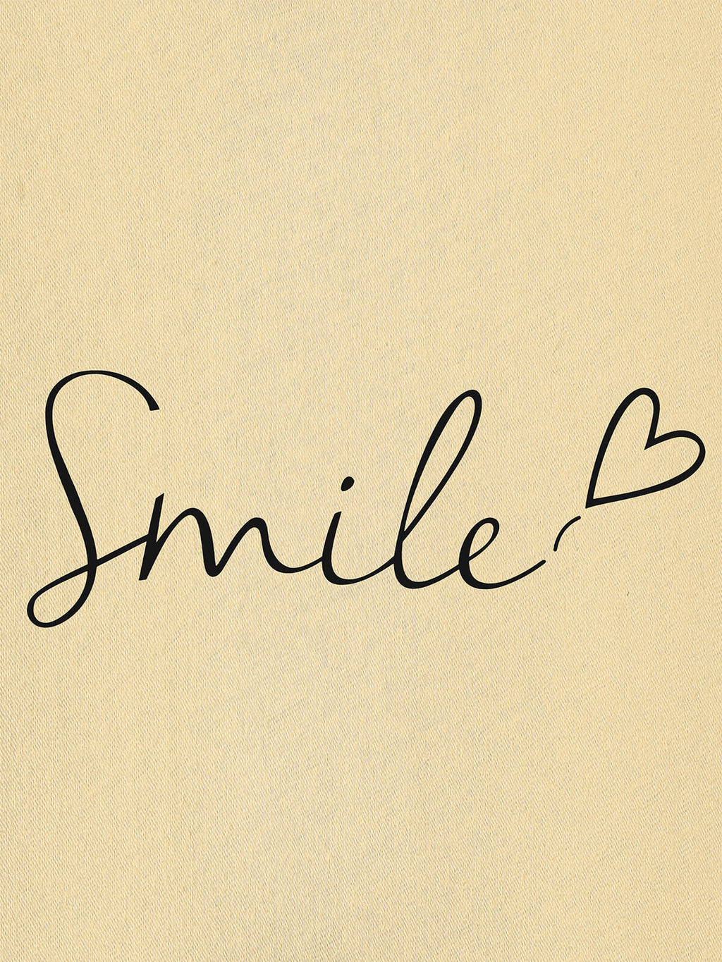 Women Oversized Smile Print Cotton T Shirt