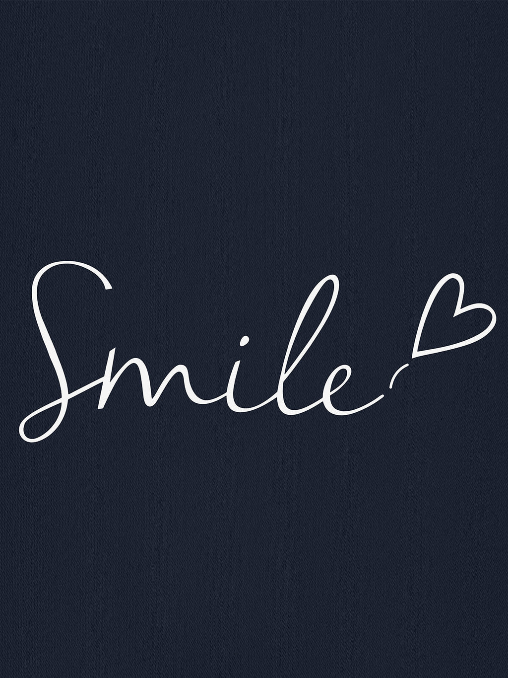 Women Oversized Smile Print Cotton T Shirt