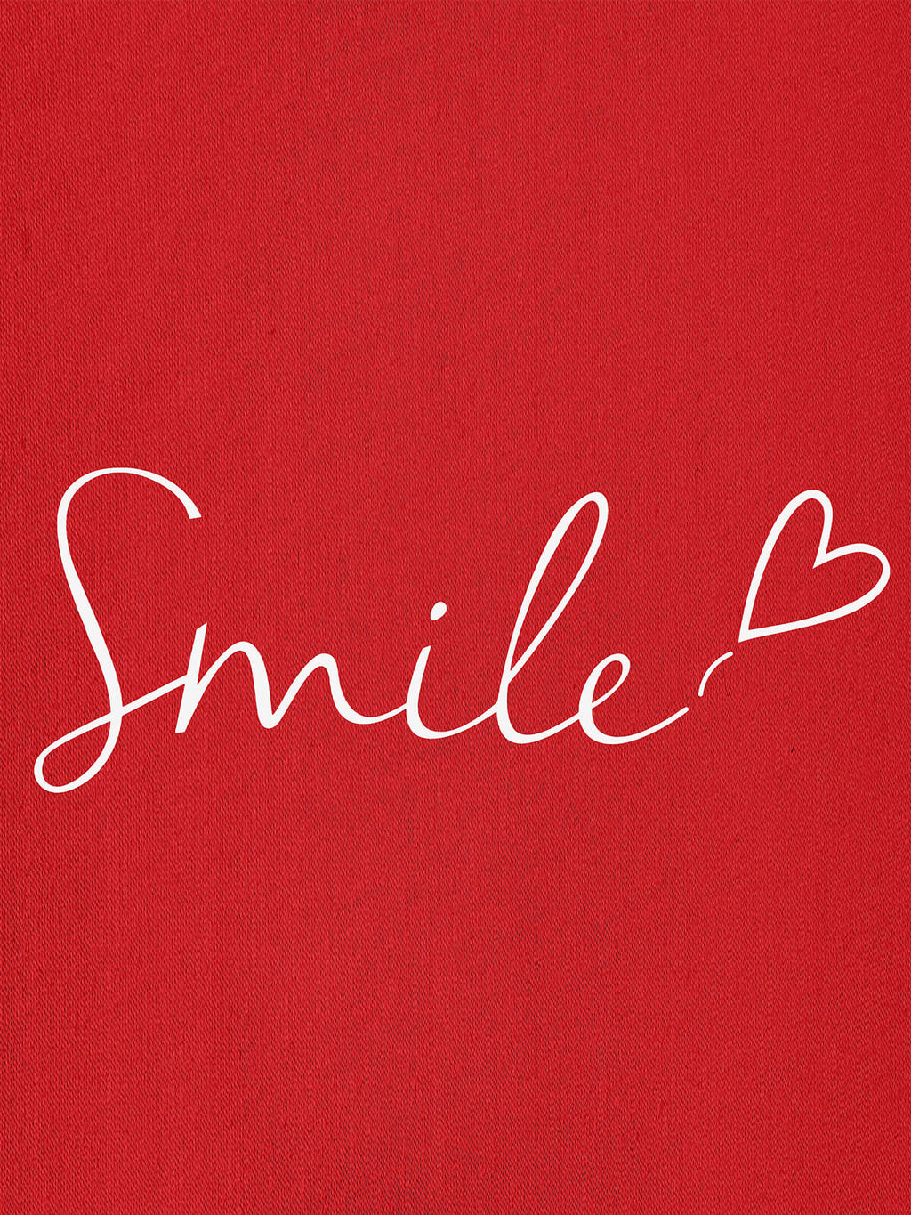 Women Oversized Smile Print Cotton T Shirt