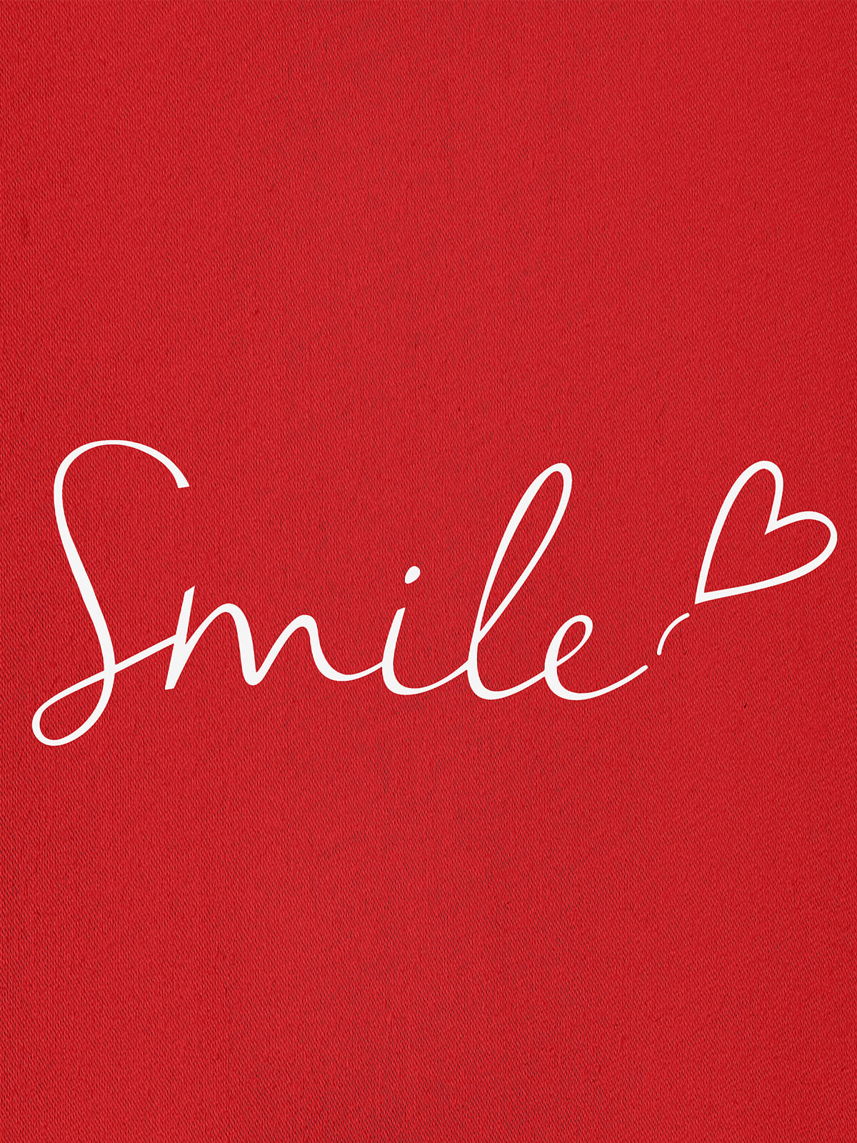 Women Oversized Smile Print Cotton T Shirt