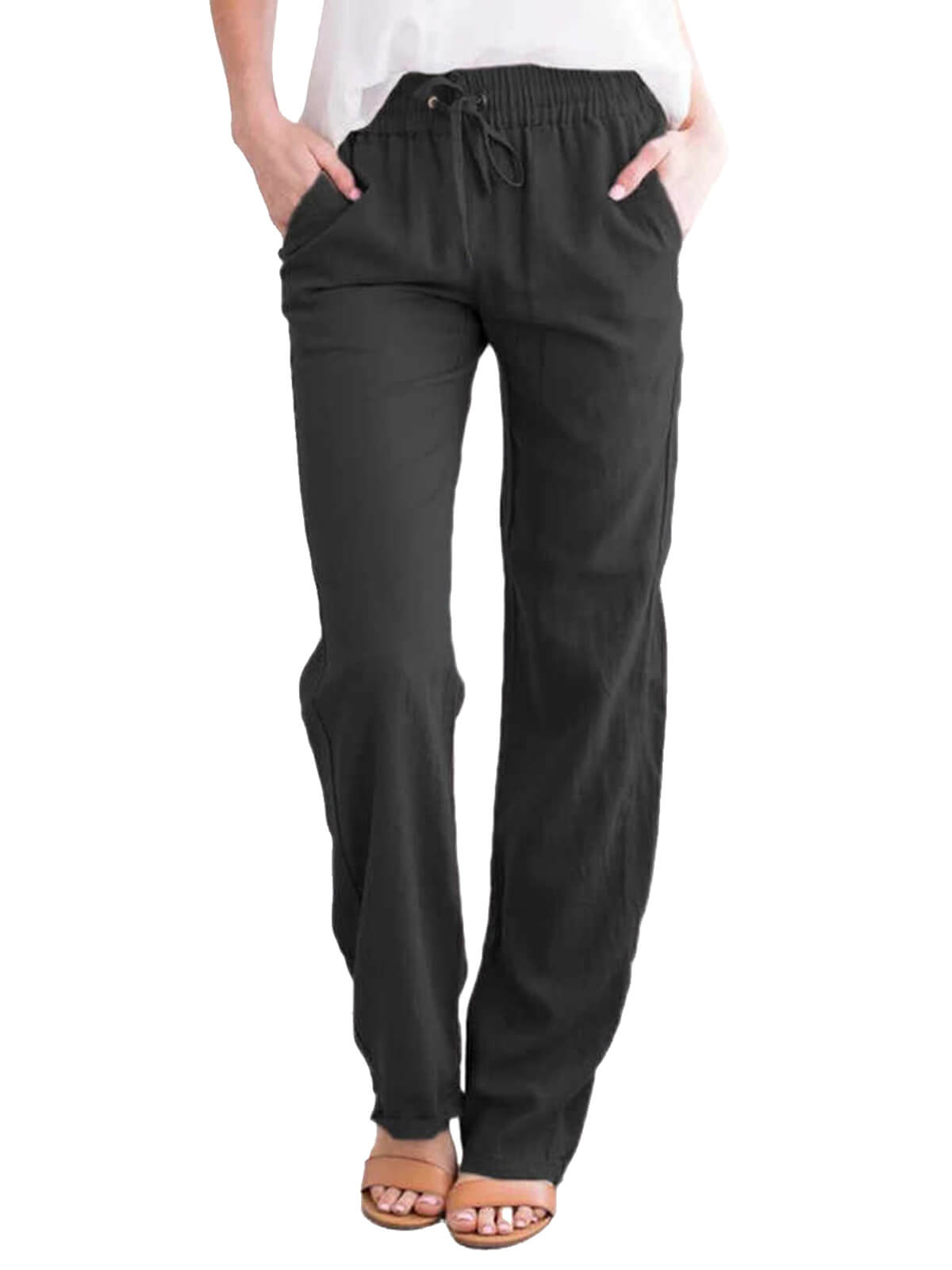 Womens Cotton Linen Pants