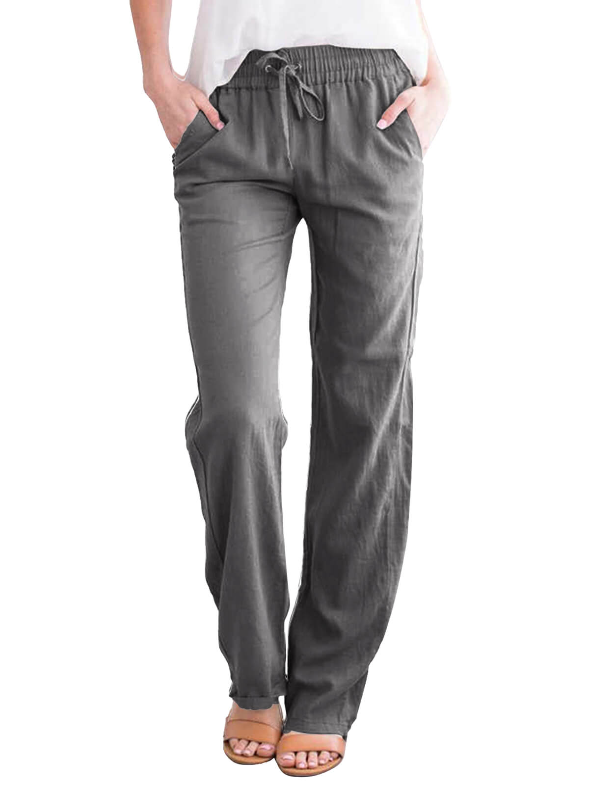 Womens Cotton Linen Pants