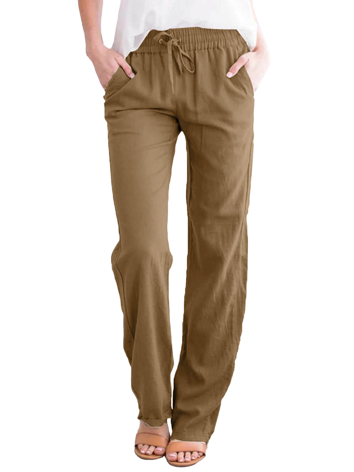Womens Cotton Linen Pants