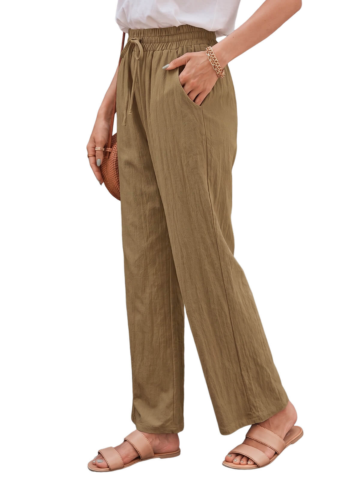 Womens Cotton Linen Pants