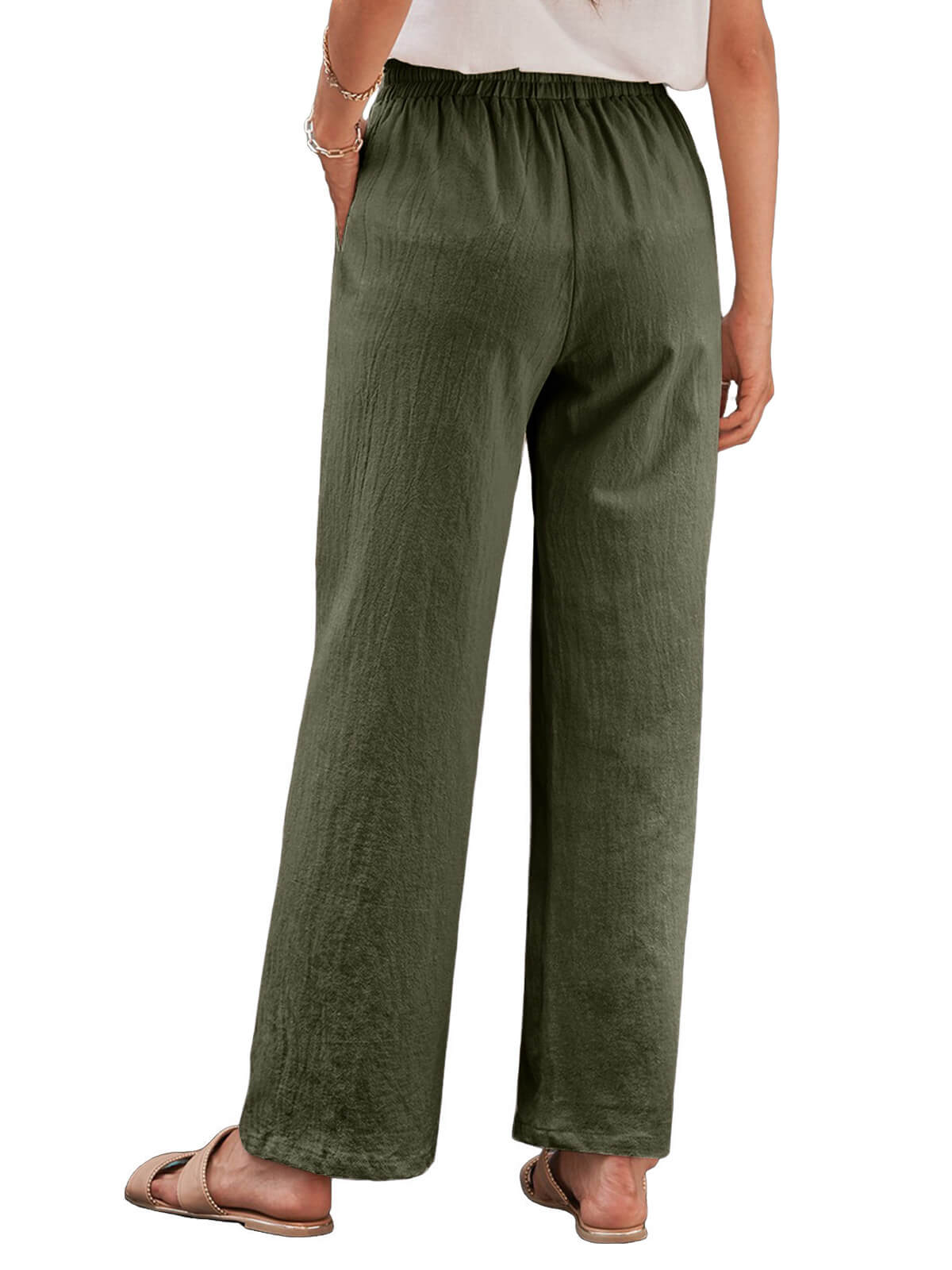 Womens Cotton Linen Pants