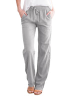 Womens Cotton Linen Pants