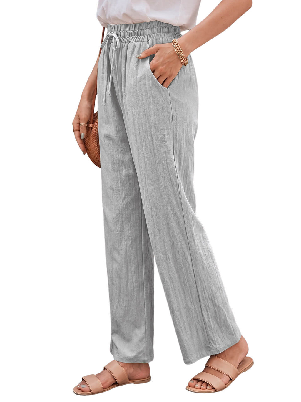 Womens Cotton Linen Pants