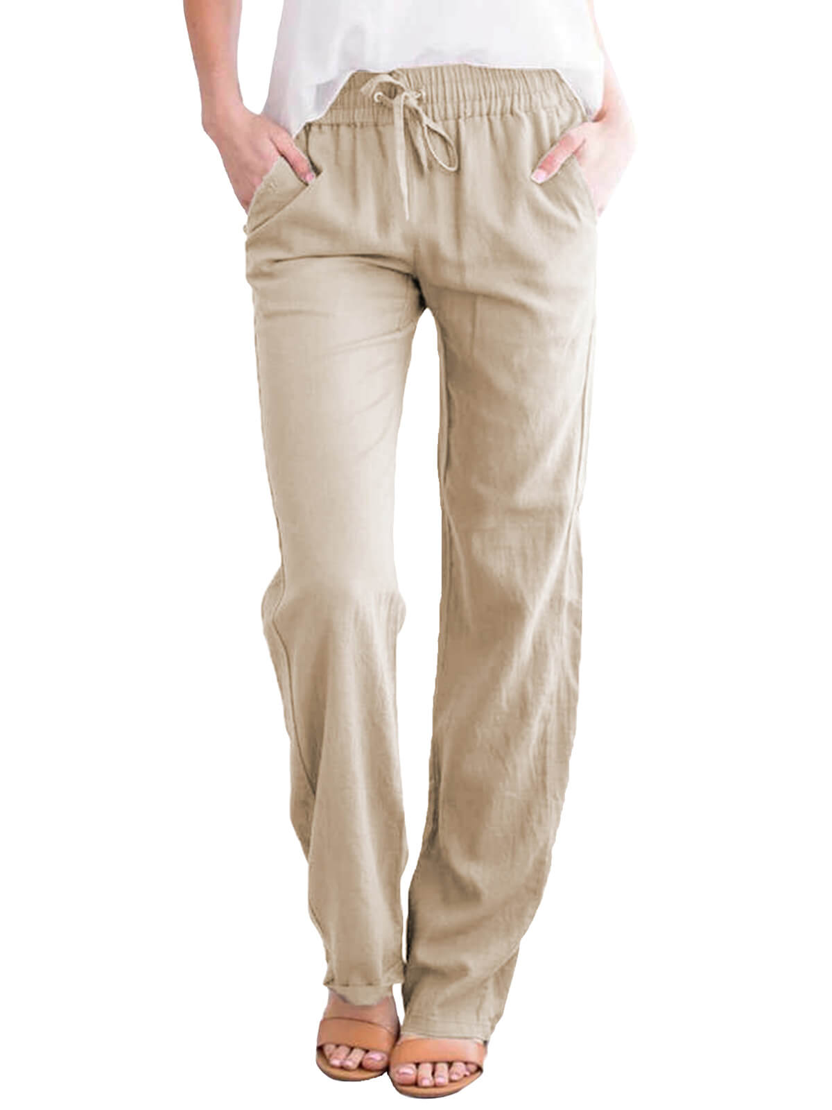 Womens Cotton Linen Pants