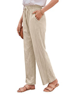 Womens Cotton Linen Pants