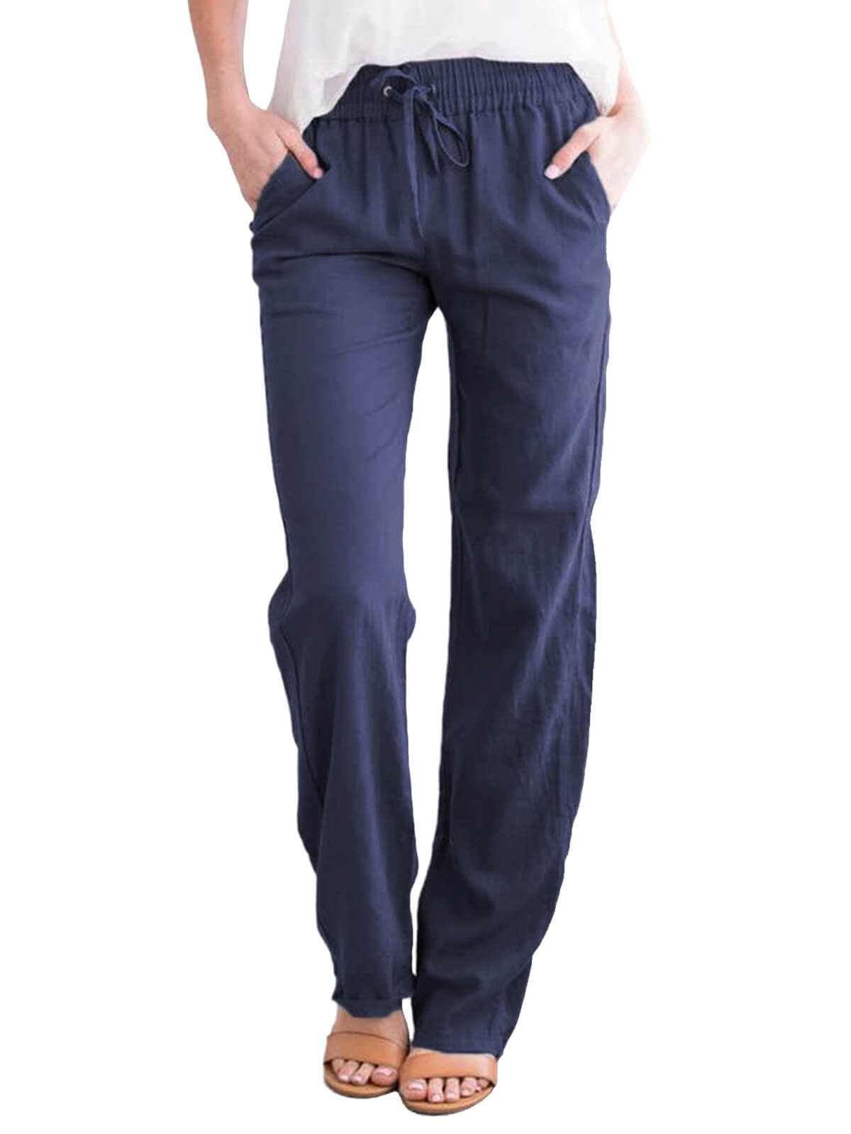 Womens Cotton Linen Pants