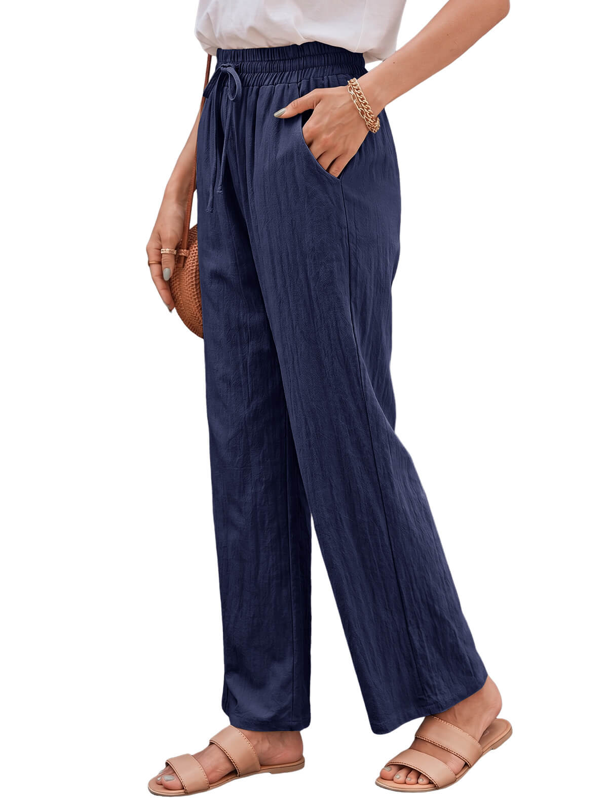 Womens Cotton Linen Pants
