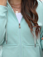 Women Long Fleece Winter Jacket Sherpa Lined Coat
