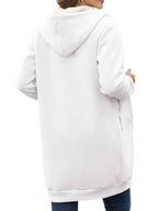 Women Long Fleece Winter Jacket Sherpa Lined Coat