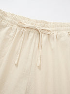 Women’s Linen Palazzo Trousers with Pockets