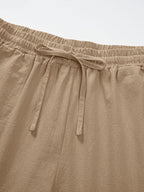 Women’s Linen Palazzo Trousers with Pockets