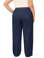 Women’s Linen Palazzo Trousers with Pockets