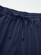 Women’s Linen Palazzo Trousers with Pockets