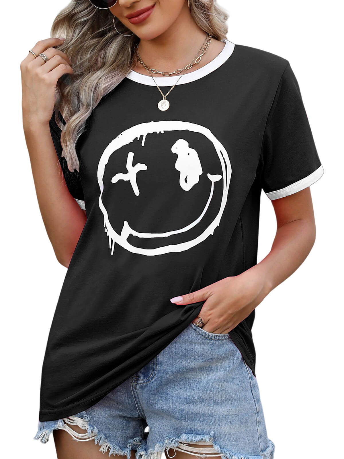 Women’s Casual Printed Short Sleeve Tee
