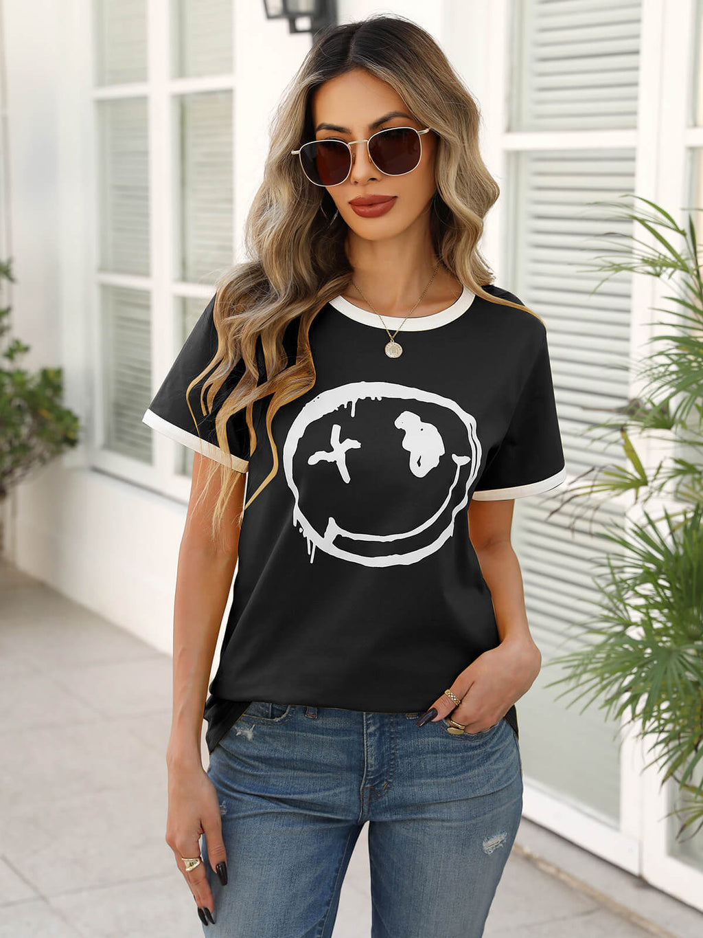 Women’s Casual Printed Short Sleeve Tee