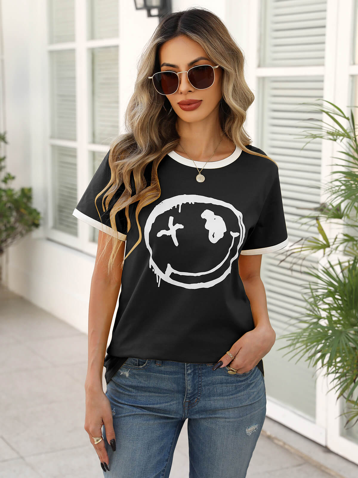 Women’s Casual Printed Short Sleeve Tee