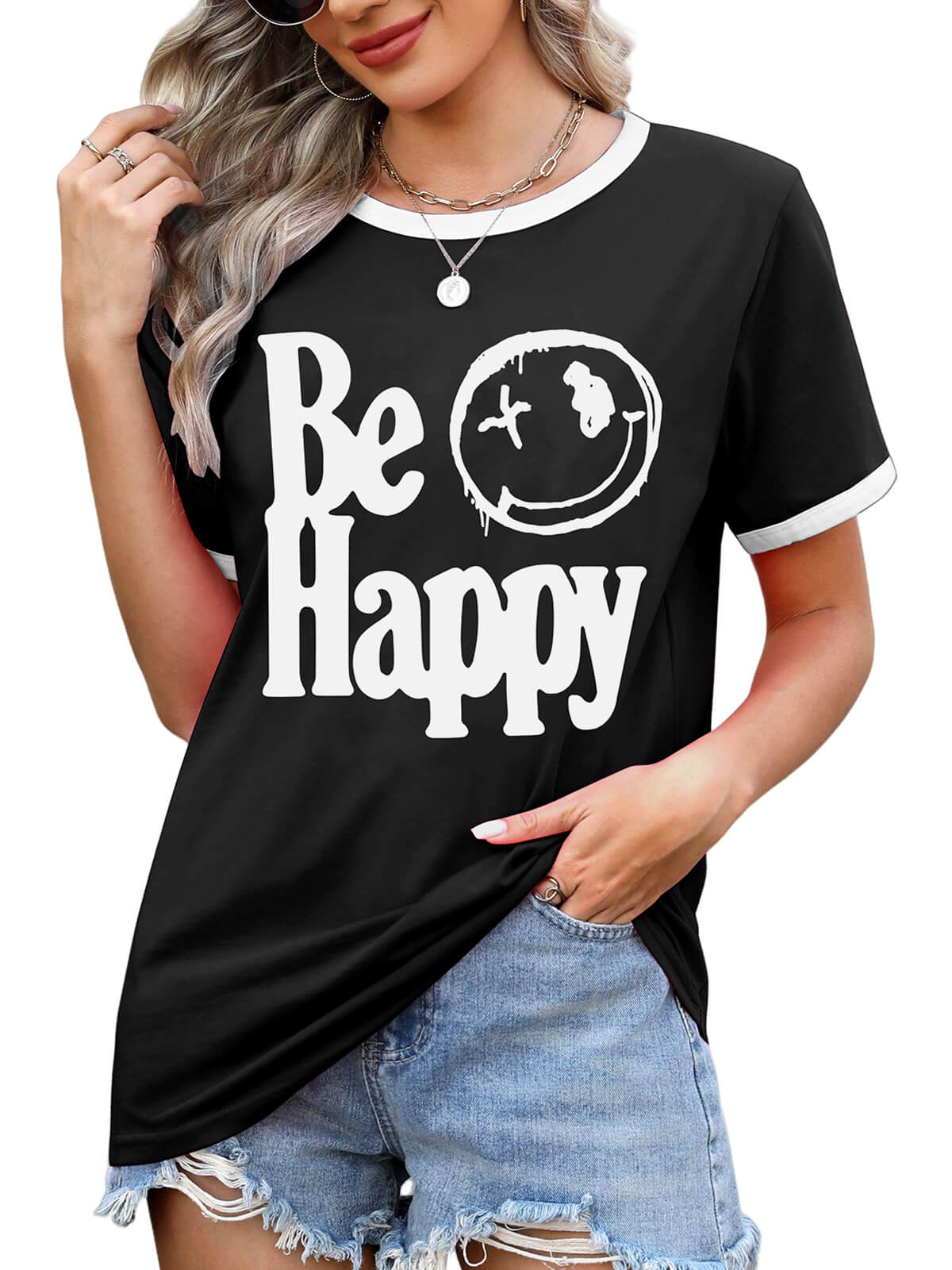 Women’s Casual Printed Short Sleeve Tee