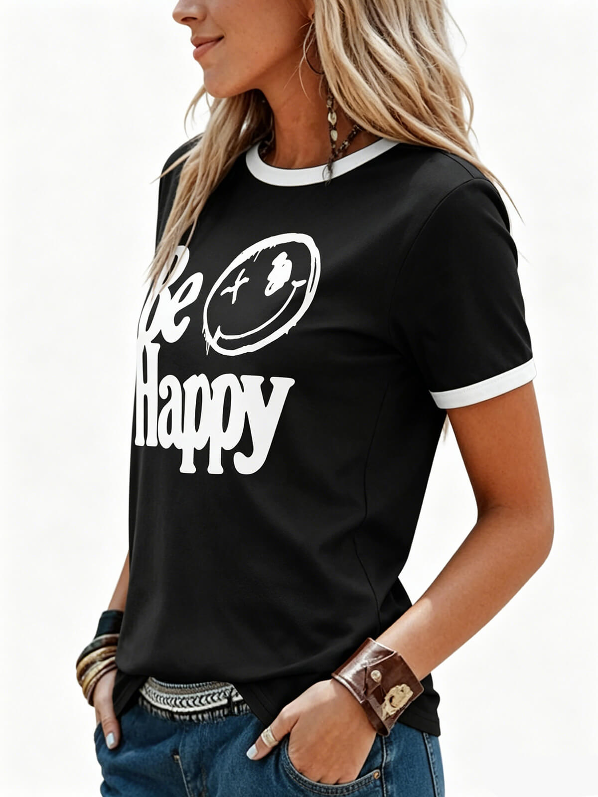 Women’s Casual Printed Short Sleeve Tee