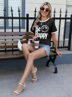 Women’s Casual Printed Short Sleeve Tee