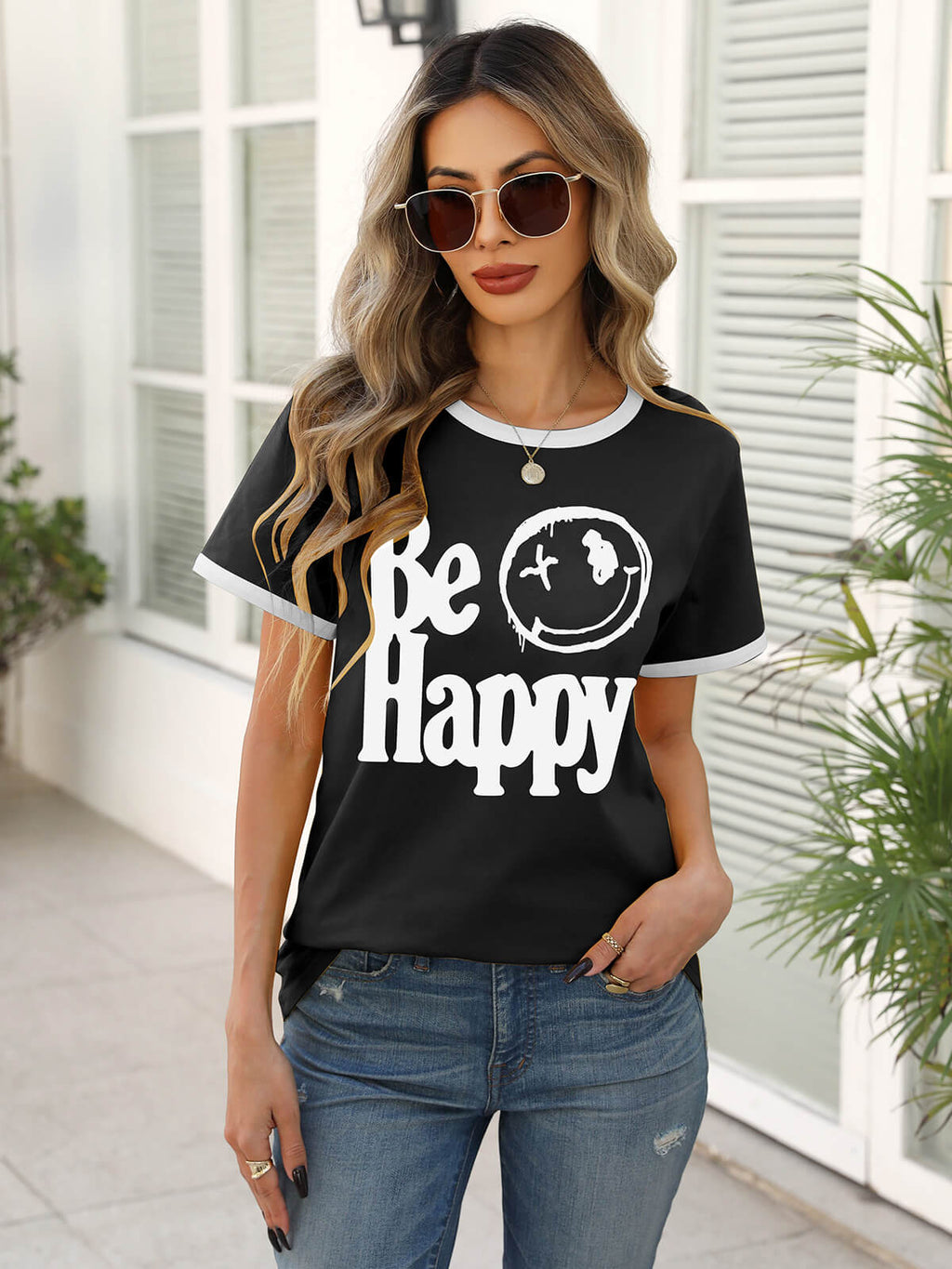 Women’s Casual Printed Short Sleeve Tee