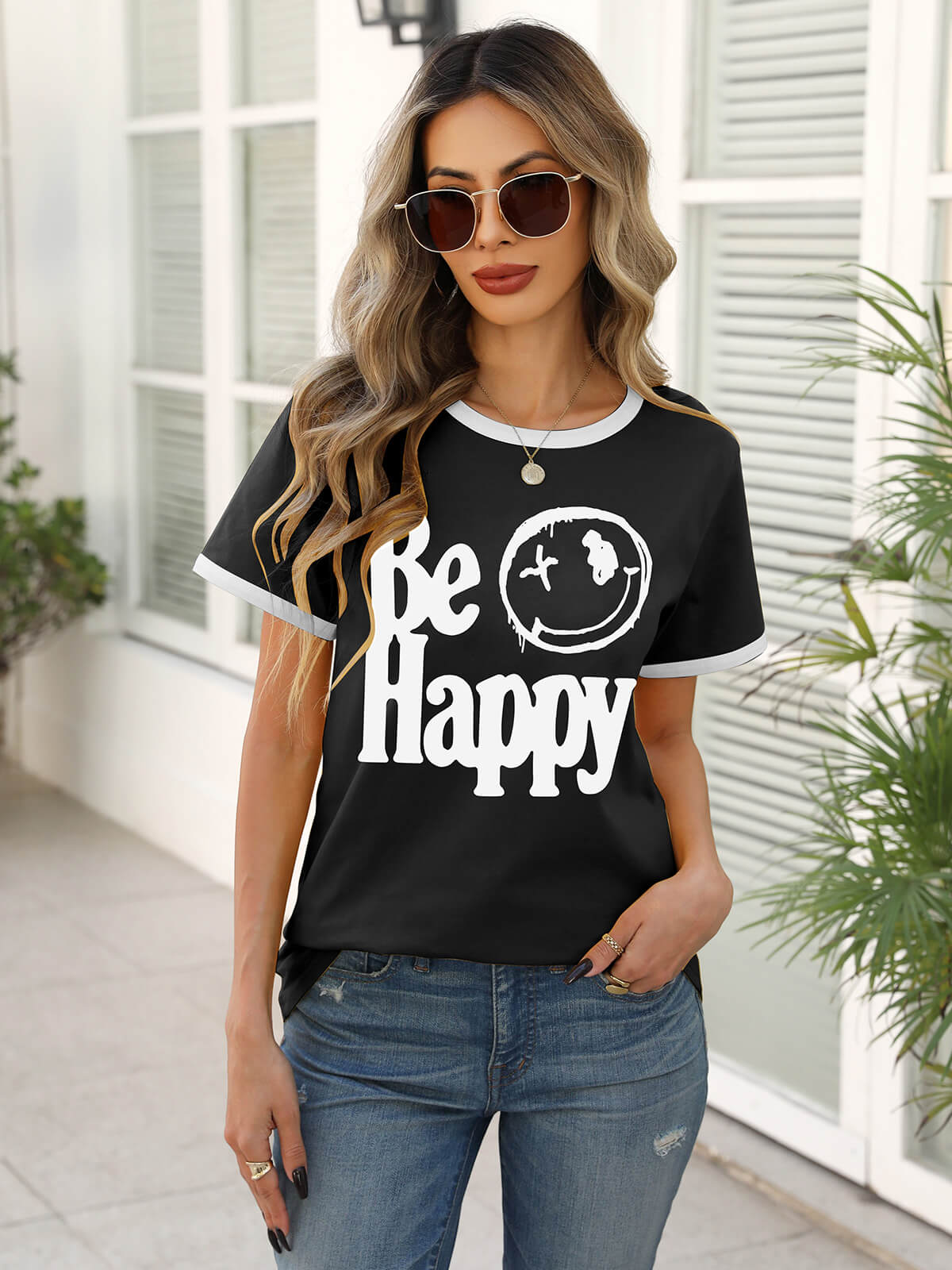 Women’s Casual Printed Short Sleeve Tee