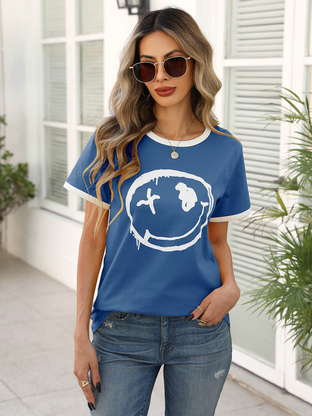 Women’s Casual Printed Short Sleeve Tee