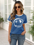 Women’s Casual Printed Short Sleeve Tee