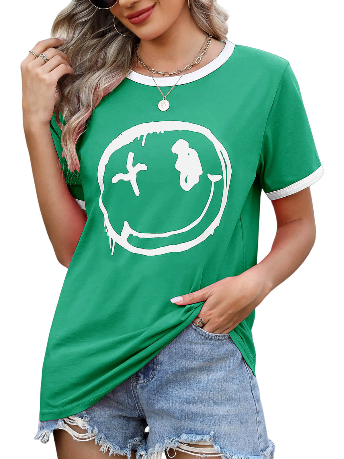 Women’s Casual Printed Short Sleeve Tee