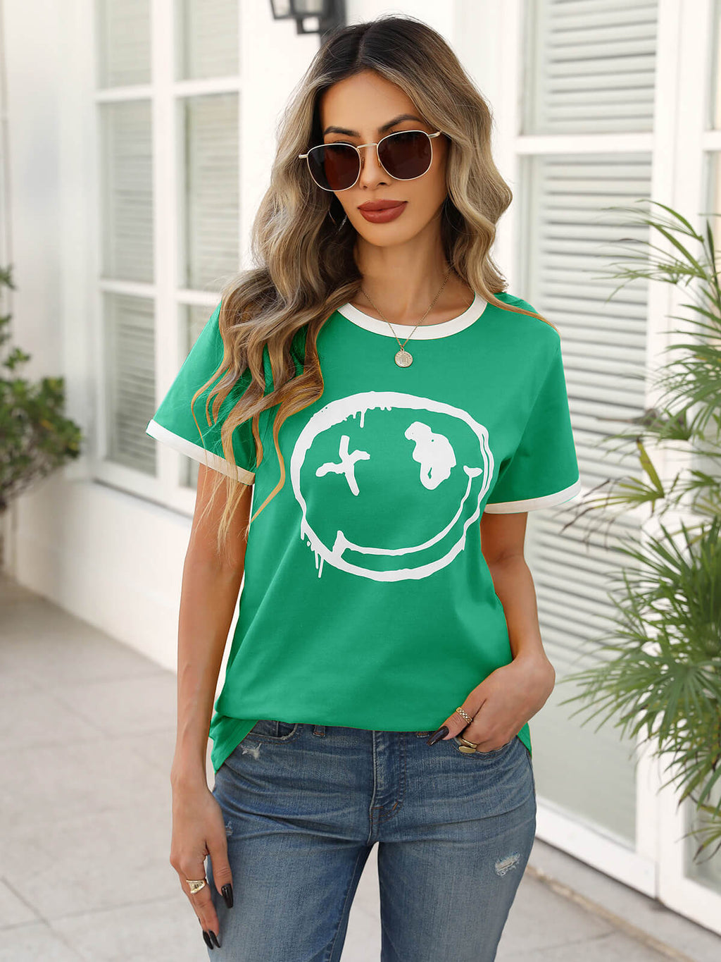 Women’s Casual Printed Short Sleeve Tee