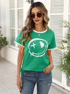 Women’s Casual Printed Short Sleeve Tee