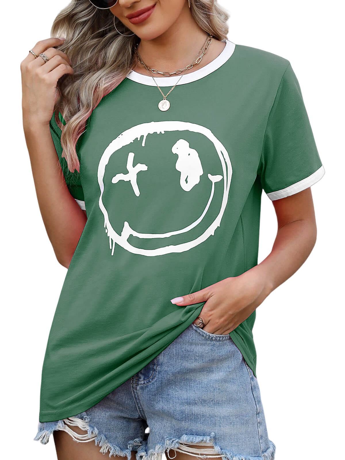 Women’s Casual Printed Short Sleeve Tee