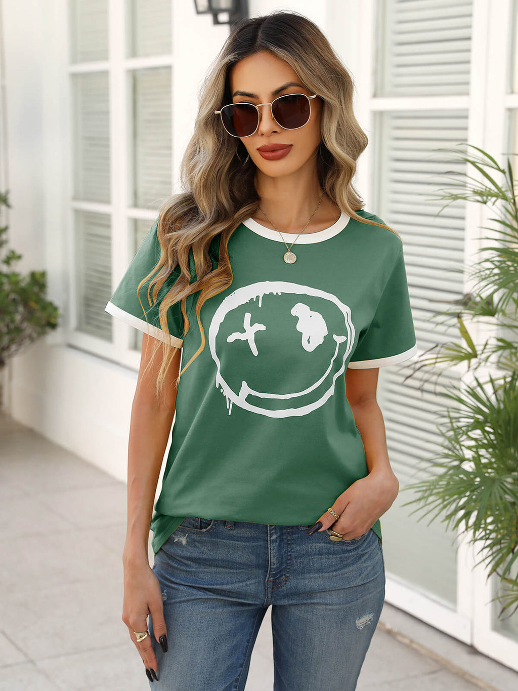 Women’s Casual Printed Short Sleeve Tee