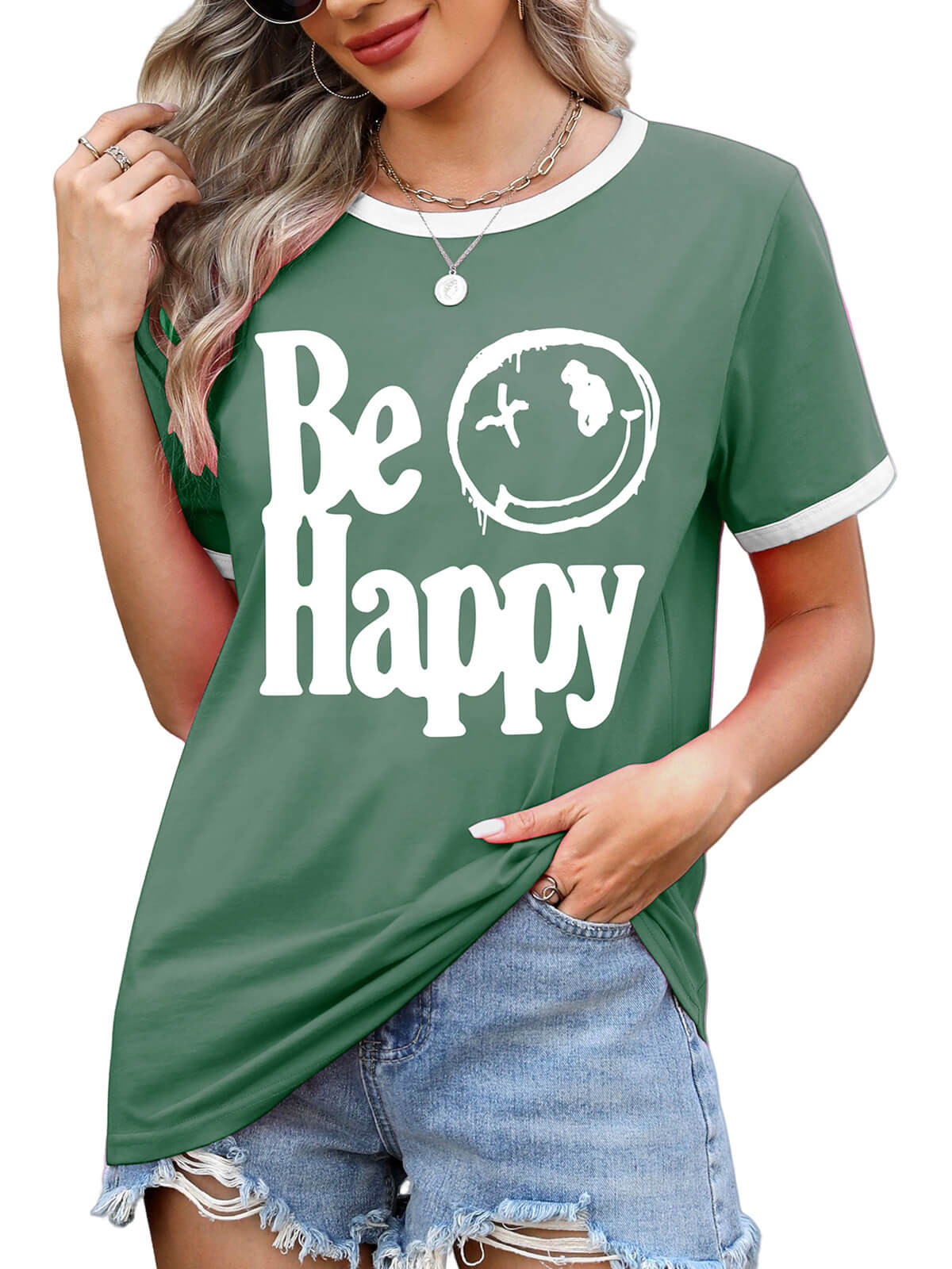 Women’s Casual Printed Short Sleeve Tee