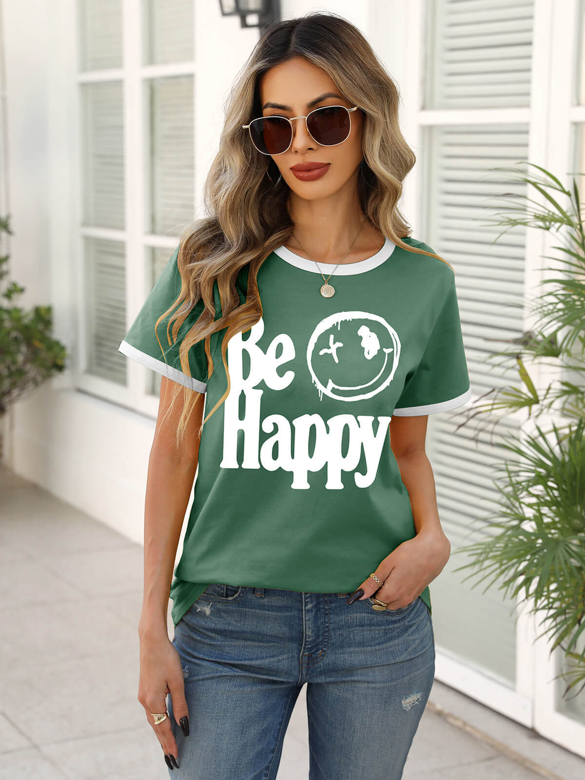 Women’s Casual Printed Short Sleeve Tee