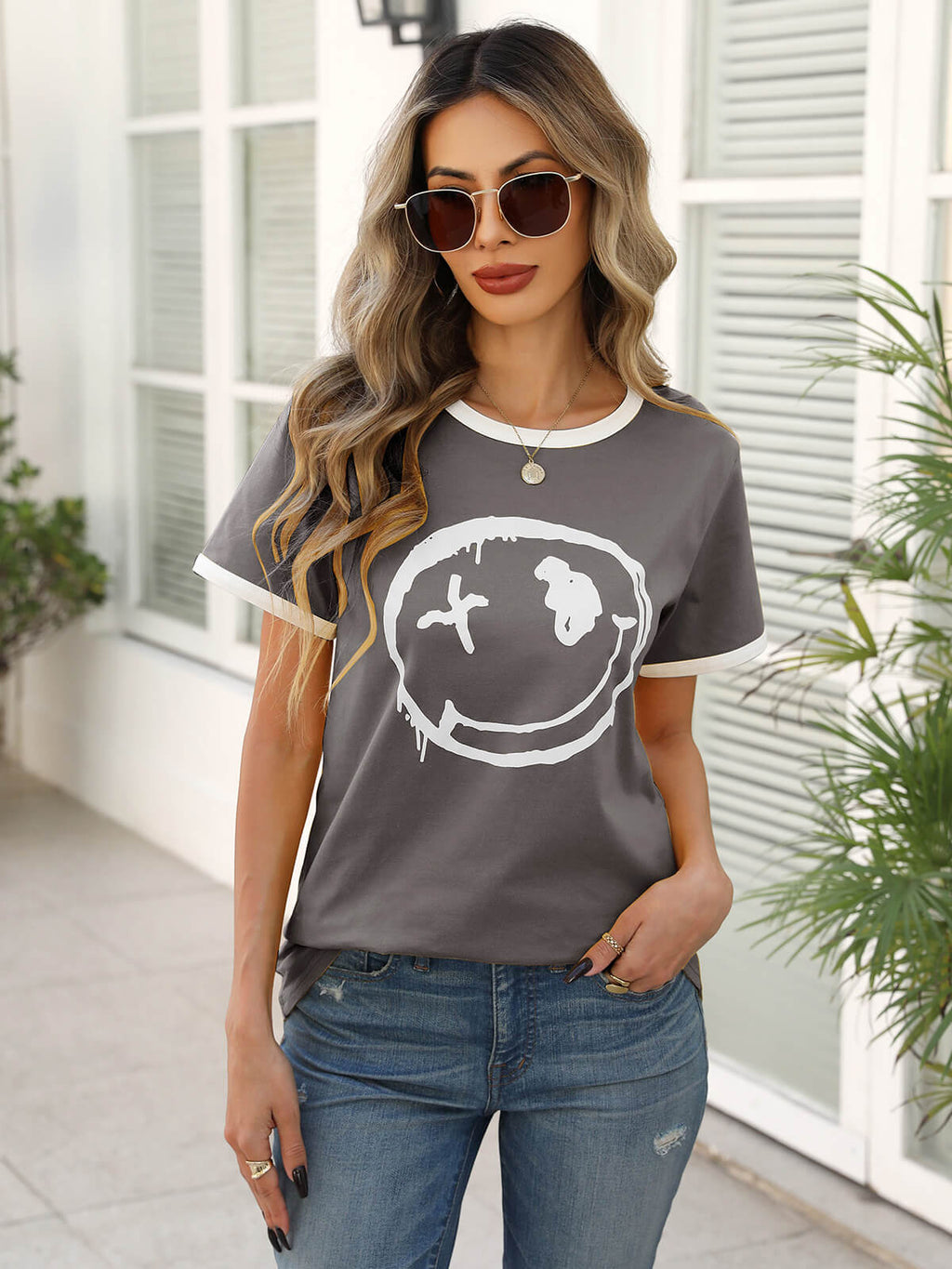 Women’s Casual Printed Short Sleeve Tee
