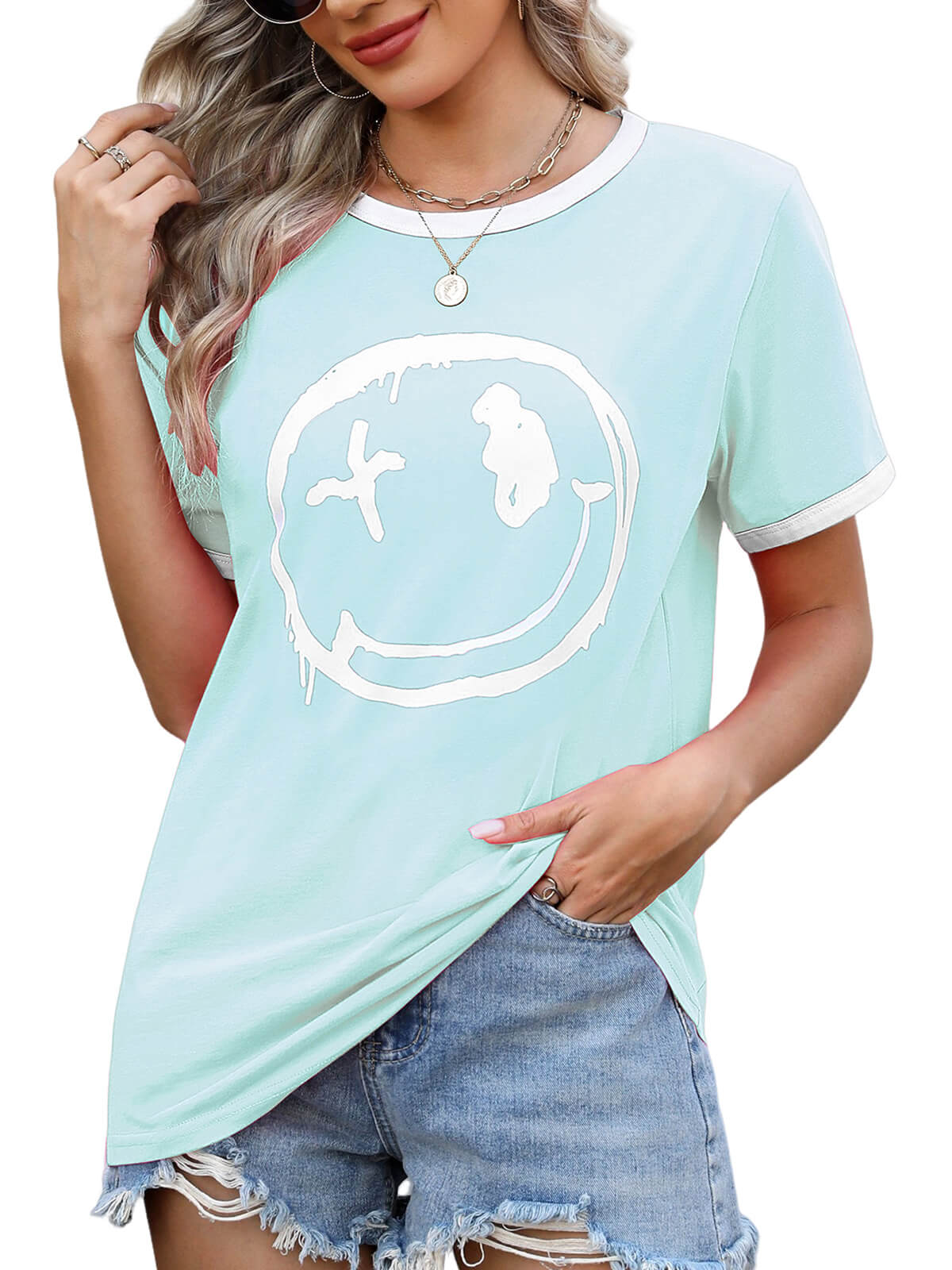 Women’s Casual Printed Short Sleeve Tee