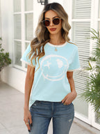 Women’s Casual Printed Short Sleeve Tee