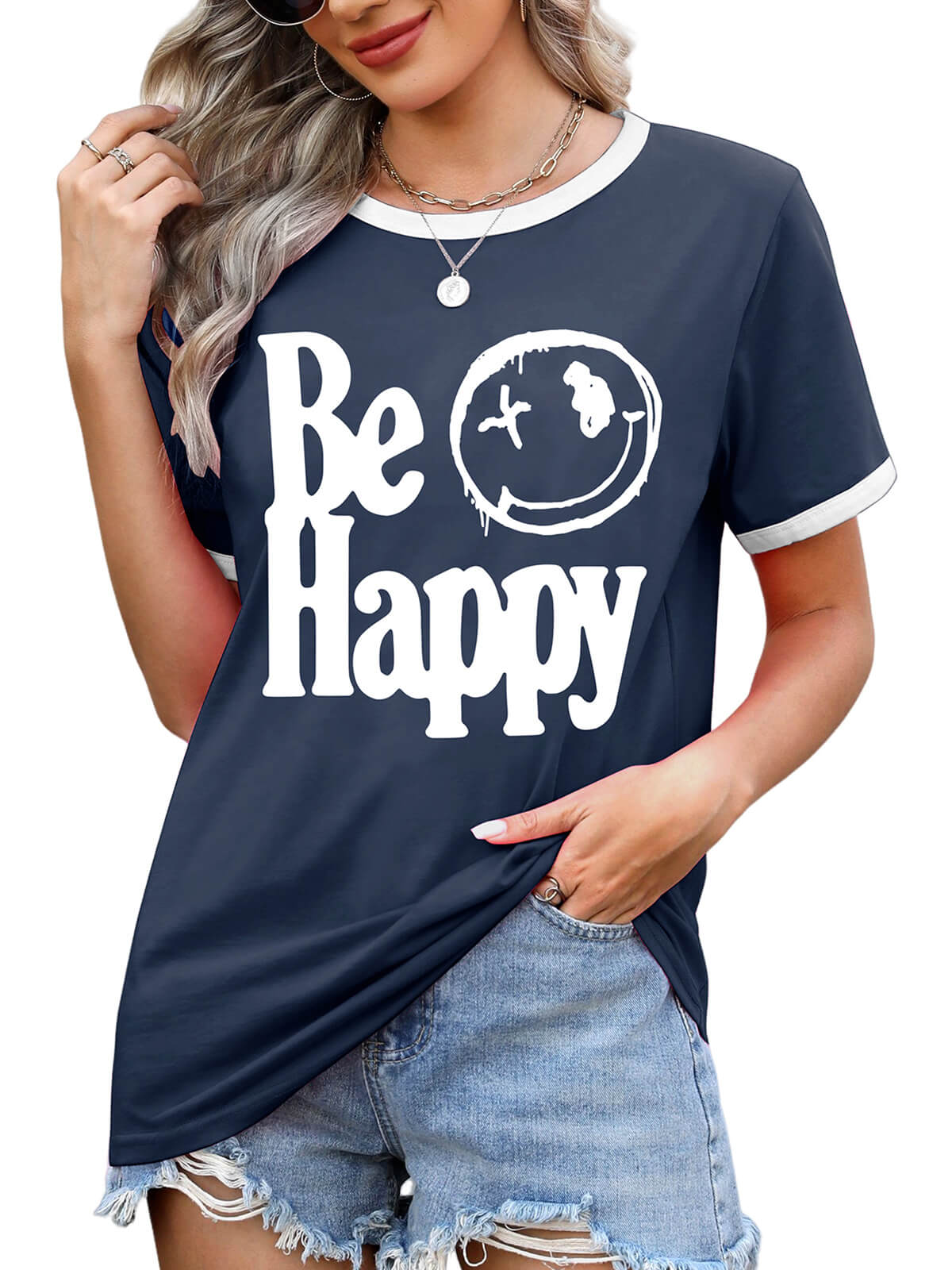 Women’s Casual Printed Short Sleeve Tee